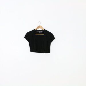 *Reitmans Black Short Sleeve Bolero